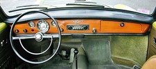 VW KARMANN GHIA, NEW DASH PAD, ORIGINAL STYLE, 1968-1969-1970 W/BOLTS & NUTS  picture