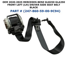 2020 21 22 23 24 2025 Mercedes-Benz GLB 250 front left side seat belt BLACK picture