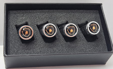 Lamborghini Metallic Copper Shield / Crest Carbon Fiber Tire Caps / Stem Caps picture