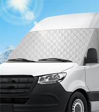 White Windshield Cover for Mercedes Sprinter Van 2007-2026, Snow Shade & UV Shie picture
