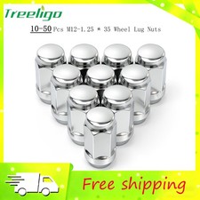 10-50 Pcs M12-1.25*35 Wheel Lug Nuts for Chevrolet Silverado Cadillac Universal picture