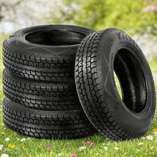 4PC ST215/75D14 Trailer Tires 215 75 14 Heavy Duty 6PR Load C 215/75/14 Tubeless picture