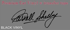 LOOK Carroll Shelby Glove-box Signature BLACK Vinyl GT350 GT500 Cobra picture