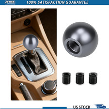 Car Round Ball Gear Shifter, Aluminum Alloy 3 Adapters, Universal SUV, Sedan picture