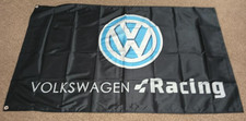 VOLKSWAGEN RACING FLAGS LARGE 3FT X 5FT  CORODO RABBIT KARMANN GHIS BEETLE 1 picture