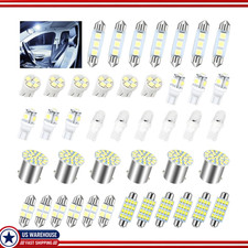 42 Pcs 6000K 12V T10 5W LED Interior Bulbs Kit, Universal Socket, White Output M picture