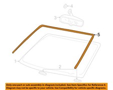 FORD OEM 97-16 Excursion Windshield Reveal Moldings-Reveal Molding YC3Z2503144AA picture