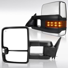 Fit 1995-1999 Chevy Tahoe 88-00 GMC C/K 1500 Power Heated Tow Mirrors+LED Signal picture