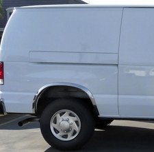 fits:1992-2015 Ford Econoline/Club Wagon/E Series Van Fender Trim 4Pc 2
