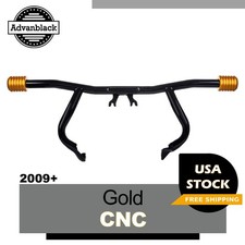 Gold CNC ProTek Front High Way Peg One Step Crash Bar Fits Harley Street Glide picture