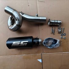 Slip for Kawasaki Ninja ZX6R ZX636 2009-2025 Exhaust Mid Link Pipe Muffler Tips picture