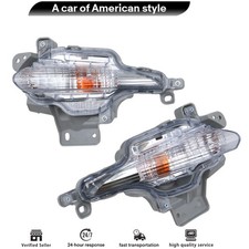 Fits Mazda 3 2017-2018 Front Turn Signal Light Pair L&R Bumper Lamp Set picture