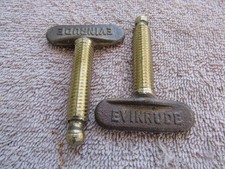 Evinrude antique outboard motor thumb screws Model N 1923-28 2.5hp bronze recast picture