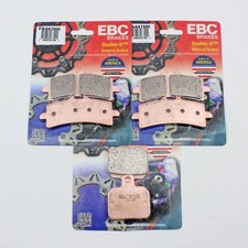 EBC Sintered Brake Pad Set FA447HHx2 FA266HH 3 Pr Front/Rear for select Ducati picture