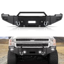 Front Bumper Fits 2011-2014 Chevy Silverado 2500 / 3500 With D-Rings& LED Lights picture