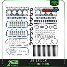 Full Cylinder Head Gasket Set (18mm) Bolt for Ford 6.0L Powerstroke Diesel Turbo picture