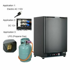 Smad Refrigerator 3 Way 2.1 cu ft Gas AC/DC Propane RV Fridge Frost-Free Mute picture