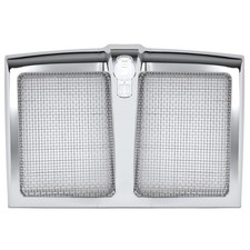 KUAFU Front Grill Chrome Silvery Grille Compatible Kenworth T880 w/Bug Mesh Net picture