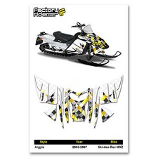 2003-2007 SKI DOO REV MXZ SNOWMOBILE GRAPHICS ARGYLE  STYLE BY ENJOY MFG picture