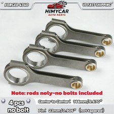 Forged 4340 H-beam Connecting Rods for Audi VW EA888 2.0L TSI 144mm 23mm picture