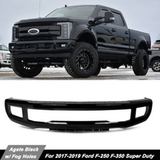 Agate Black Front Bumper Face Bar w/ Fog For 2017-2019 Ford F250 F350 Super Duty picture