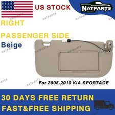 Right Passenger Side Sun Visor W/Light For 2005-2010 KIA Sportage 85201-1F090EZ picture
