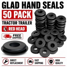 Red Head 50 Pack | Tractor Trailer Glad Hand Seals **  picture