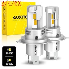 2/4/6X 2x H4 9003 GOLDEN YELLOW LED Headlight Bulb High Low Beam Combo CANBUS picture