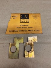 NOS OEM 1932-36 Chevy Crankshaft Front Bearing Cap Shim Set GM 363706 picture