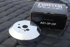 3-Hole Steering Wheel Polished Hub Adapter ( Flaming River, Ididit, GM, Chevy) picture