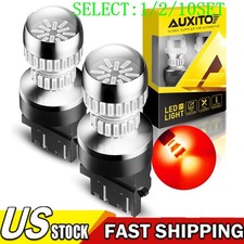 3157 LED Turn Signal Light Bulb 4157 3156 CANBUS Anti Hyper Flash Red Pair 1~10X picture