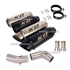 51MM Motorcycle Exhaust Muffler Mid Pipe For Ducati Monster 696 695 795 796 1100 picture