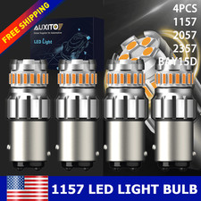 4x 1157 LED Tail Stop Brake Turn Signal Light Bulbs 2057 2357 BAY15D Bright Red picture