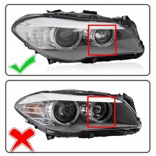 For 11-13 BMW 5 Series F10 Xenon/HID Headlight Adaptive Headlamps w/AFS Pair Set picture