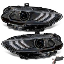 ORACLE Black Series LED Headlights w/ Sequential Turn Signal Dynamic ColorSHIFT® picture