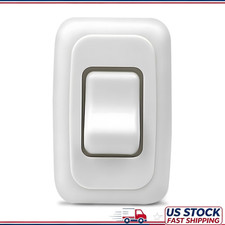 12V SPST On-Off Switch Bezel RV Camper, WhiteColor: WHITE picture
