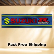 SUZUKI 2'X8' BANNER FLAG RGSX MOTORCYCLE picture