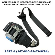 2020-2025 Mercedes-Benz GLE 350 450 left side seat belt BLACK 167-860-29-03-9C94 picture