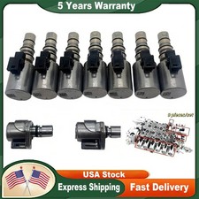 9X TRANSMISSION SOLENOID FOR 2014-2025 CHEVY GMC SILVERADO SIERRA 1500 8L45 8L90 picture