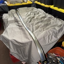 Vintage OEM NOS GM Car Truck Rubber Side Molding 64” Long  2” Wide Silver/black picture
