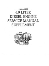 1983-1987 Ford Truck 6.9 Diesel Engine Factory Shop Service Manual picture