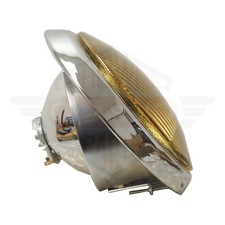1965-1968 Porsche 911 Chrome Trim Amber Headlamp Assembly Euro Style 356 Looking picture