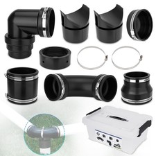 8Pcs RV & Camper Sewer Hose Adapter Kit 3 Inch PVC Pipe Coupling Slip Fit Camper picture