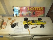 Vintage 1960s Wen-Mac AMF Lotus Indy 500 Gas Racer Kit – 2 Engines, Box & Papers picture