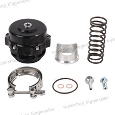 Universal Aluminum 50mm Blow Off Valve Dump Valve BOV with V-band Flange Black picture