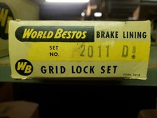 NORS WORLD BESTOS 2011-D BRAKE SHOE LINING (8) picture