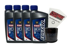OEM 2001-2021 Suzuki GSX-R1000 10w40 Full Synthetic Oil Change Kit picture