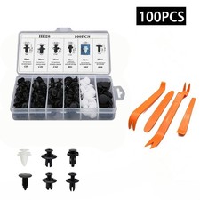 100PCS Automotive Clips Car Retainer Clips Pin Rivet Bumper Kit For Kia picture