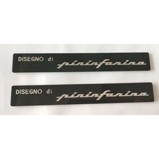 2pcs Pininfarina Emblem Black for Alfa Fiat Maserati Coupe Ferrari F40 308 F50 picture