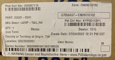 Genuine Kawasaki Part 2015-23 Mule Pro, Right Taillight, 23025-0341 New OEM picture